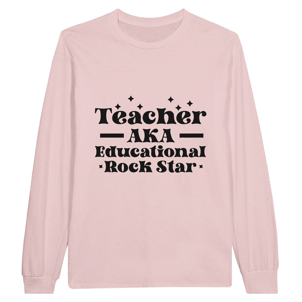 Teacher - Shaping Minds, Rocking Worlds - Light Pink - Sweatshirt