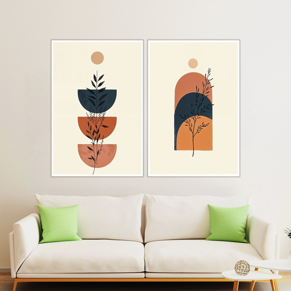 Modern Botanicals - Earthy Tones - 16x24 - Framed Posters