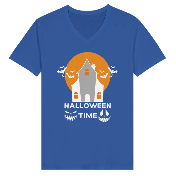 Ride into Memories - Halloween Time Tee - True Royal - Print Material