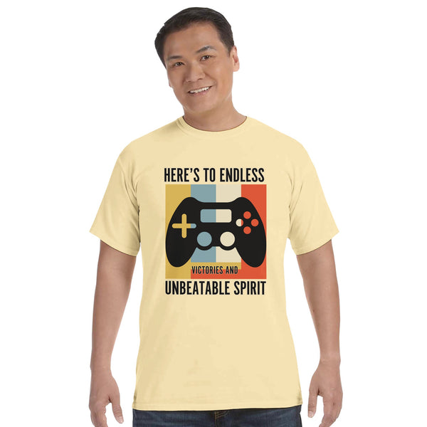 Unbeatable Spirit – The Ultimate Gamer’s Tribute - Butter - T-shirts