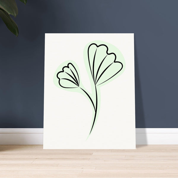 Graceful Simplicity - Delicate Floral Artwork - - Posters