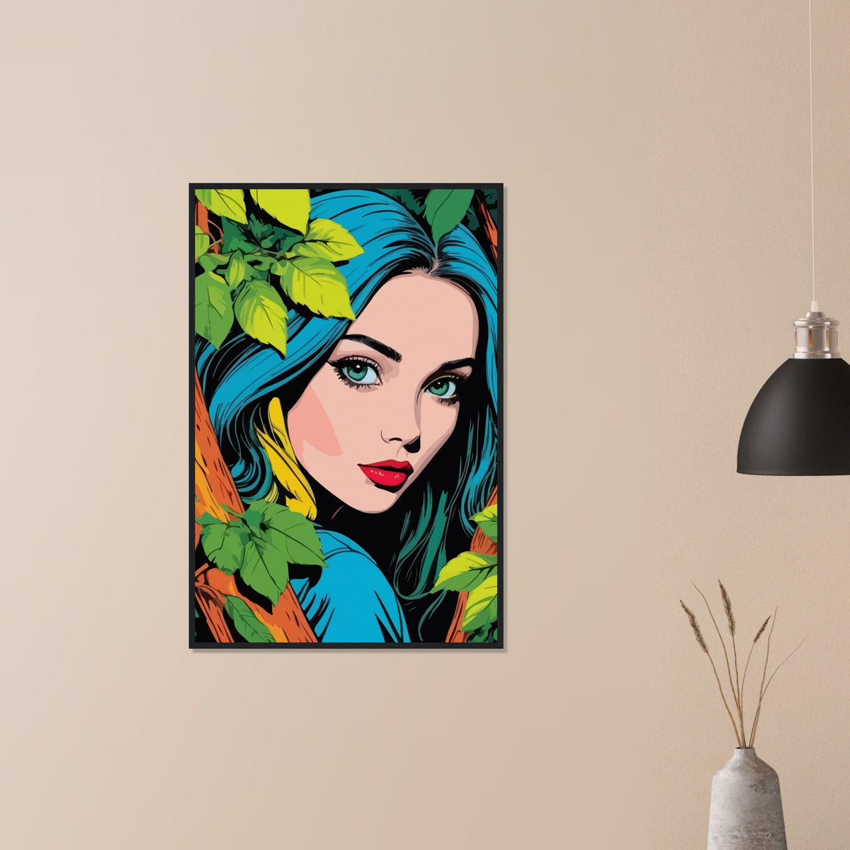 Elegant Forest Muse - Framed Art - - Wooden Framed Posters