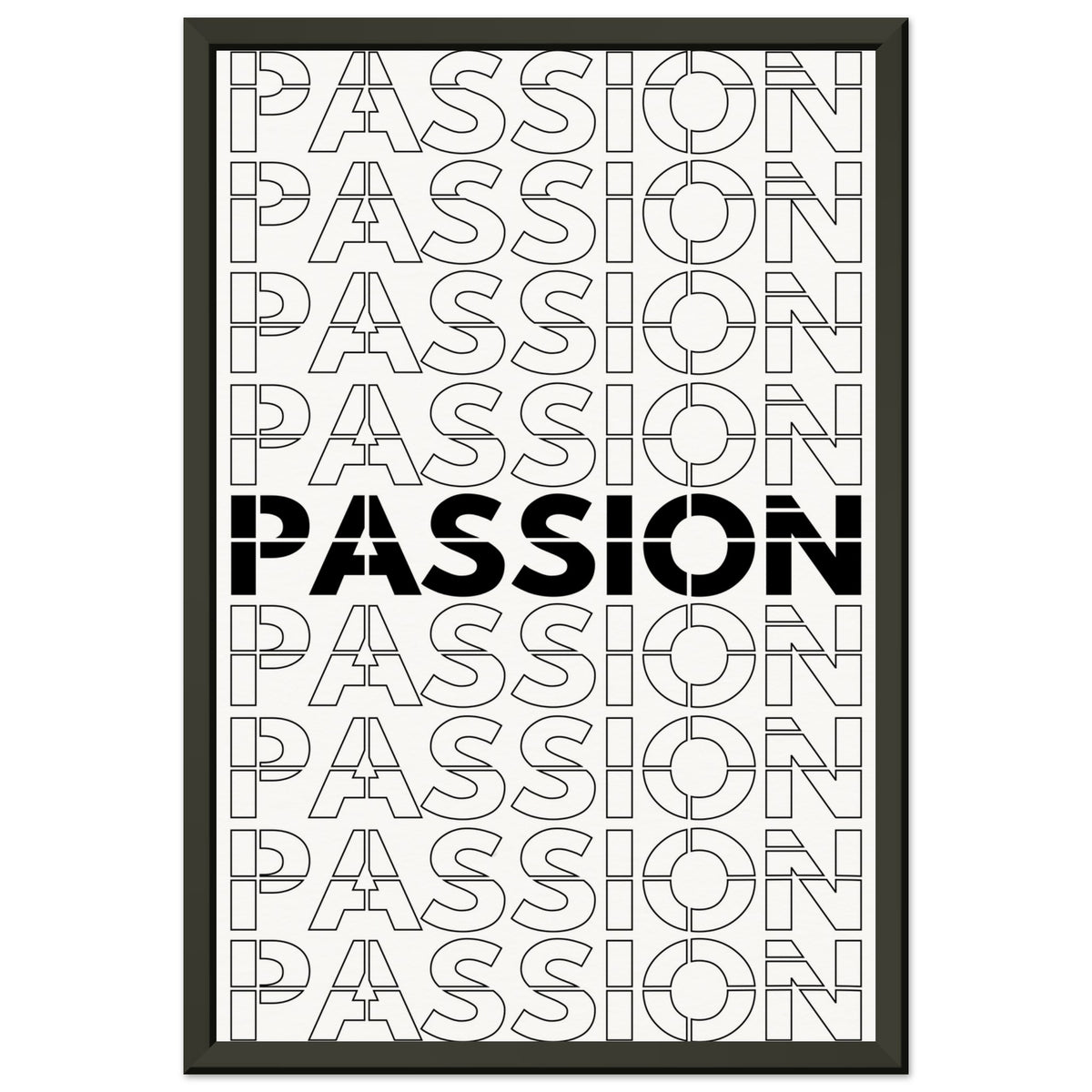 Passionate Repetition - Art That Inspires - 30x45 cm 12x18″ - Metal Framed Posters