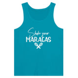 Shake Your Maracas - Vibrant Tank-Top Edition - Teal - Print Material