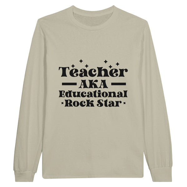 Teacher - Shaping Minds, Rocking Worlds - Sand - Sweatshirt