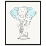 Sublime Serenity - Elephant in Pastel - - Wooden Framed Posters