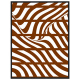 Flowing Lines - Contemporary Wall Art - 60x80 cm 24x32″ Black frame - Wooden Framed Posters