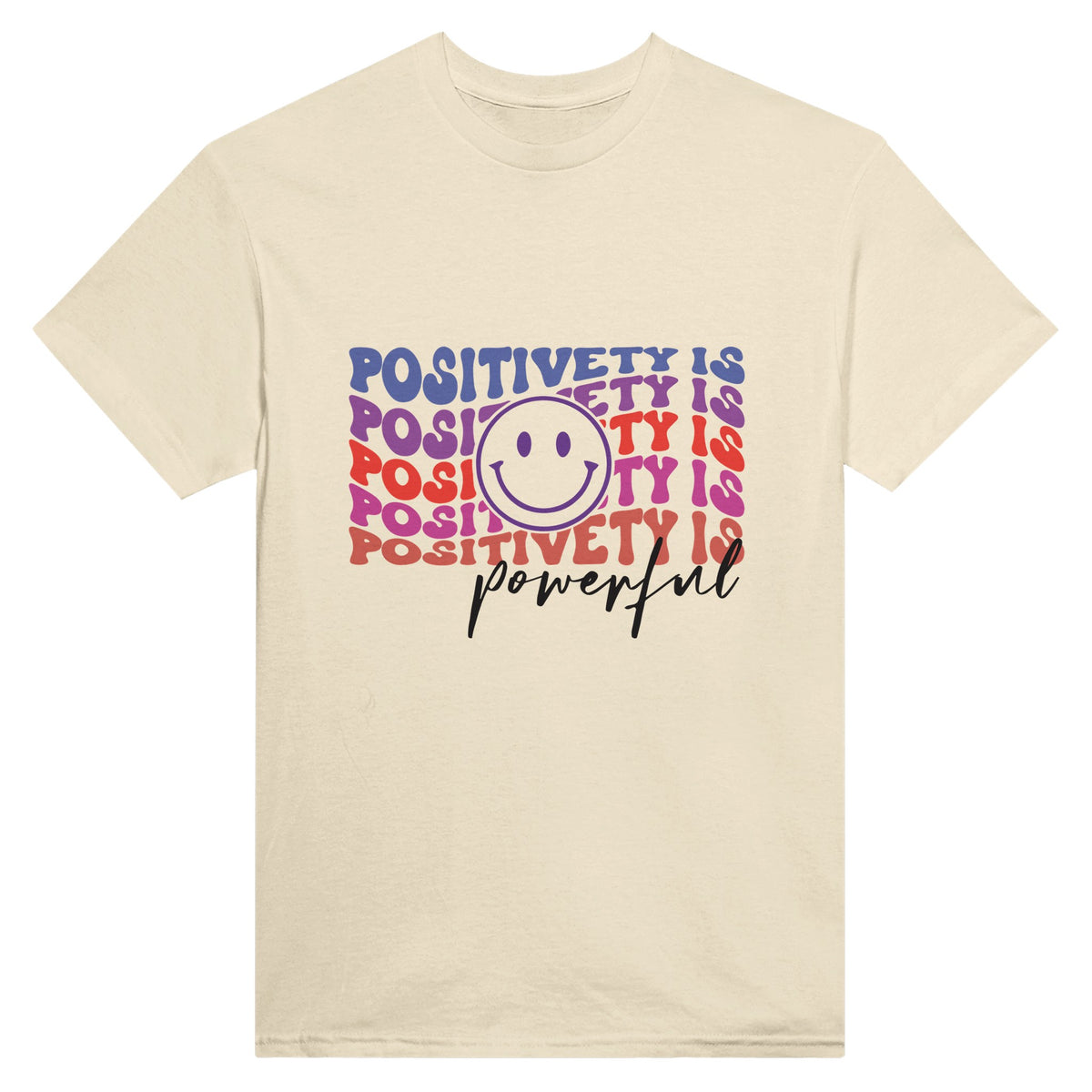 Power of Positivity Tee - Embrace the Strength - Natural - T-shirts