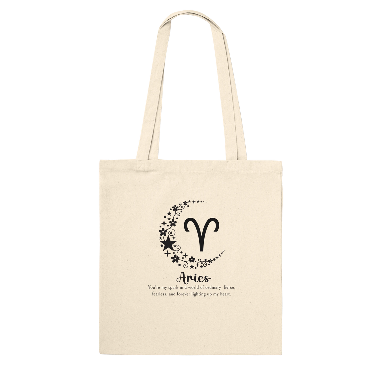 Personalized Star Sign Tote for Friends - Aries - Tote Bags
