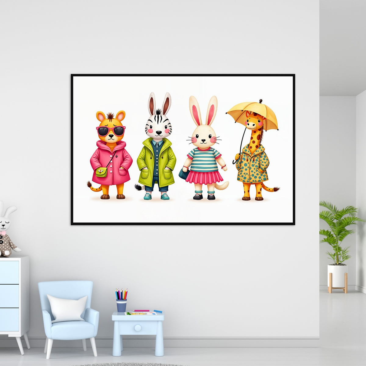 Cute Characters - Big Personalities - 24x36 - Framed Posters