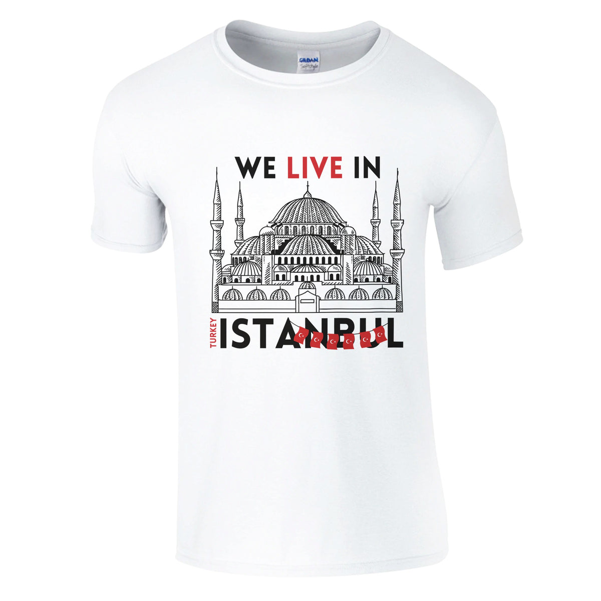 Timeless Istanbul - We Live In Turkey - White - T-Shirts