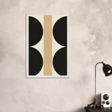 Modern Balance – Geometric Wooden Framed Poster Gift - - Wooden Framed Posters