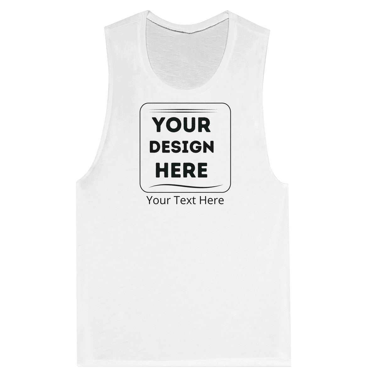 From Gym to Street - The Ultimate Customizable Muscle Tank Top - White - Tank Tops