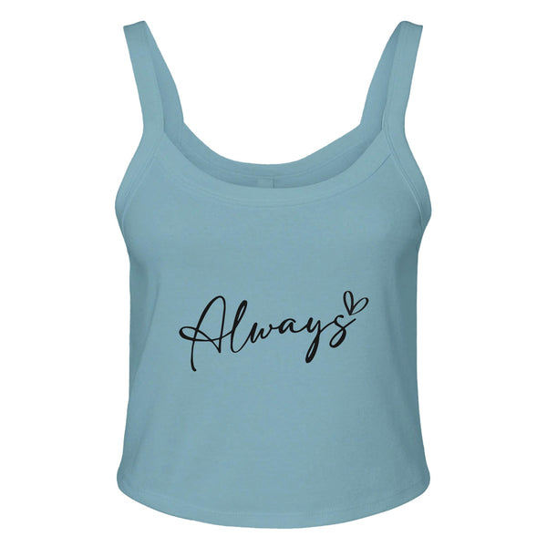 Always Love - A Reminder of Love's Presence - sld baby blu bln - Tank Tops