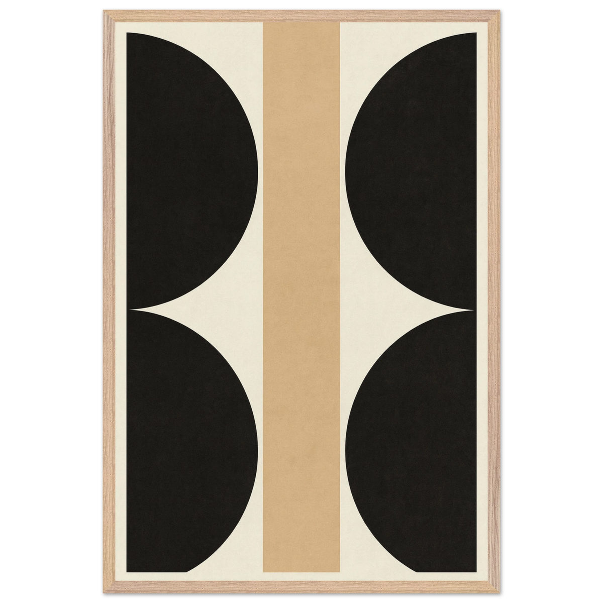 Modern Balance – Geometric Wooden Framed Poster Gift - Wood frame - Wooden Framed Posters