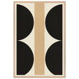 Modern Balance – Geometric Wooden Framed Poster Gift - Wood frame - Wooden Framed Posters