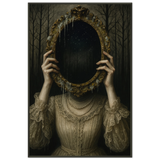 Mystic Mirror Woman – Premium Metal Framed Poster Gift - - Metal Framed Posters