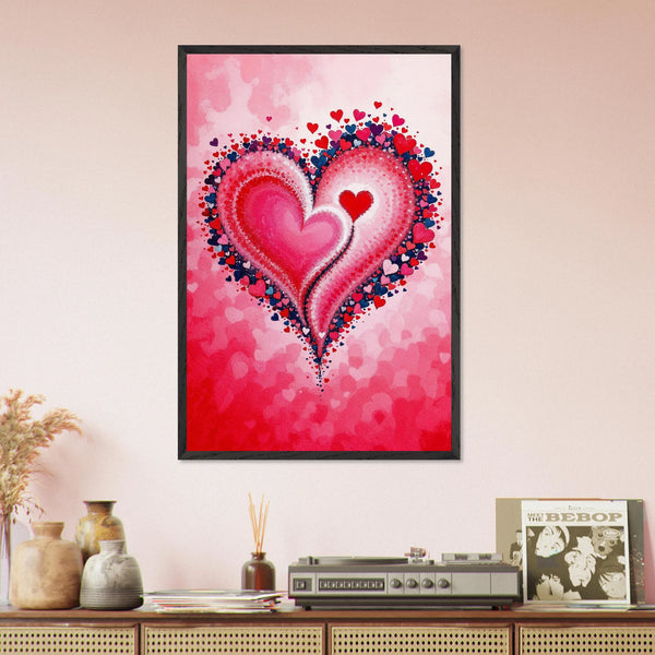 Gift of Love – Framed Art - Black frame - Wooden Framed Posters