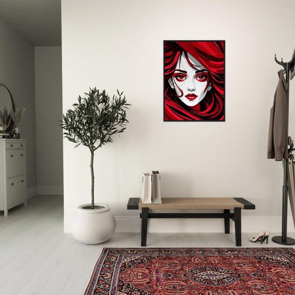 Red Passion - Art That Speaks - - Framed Poster