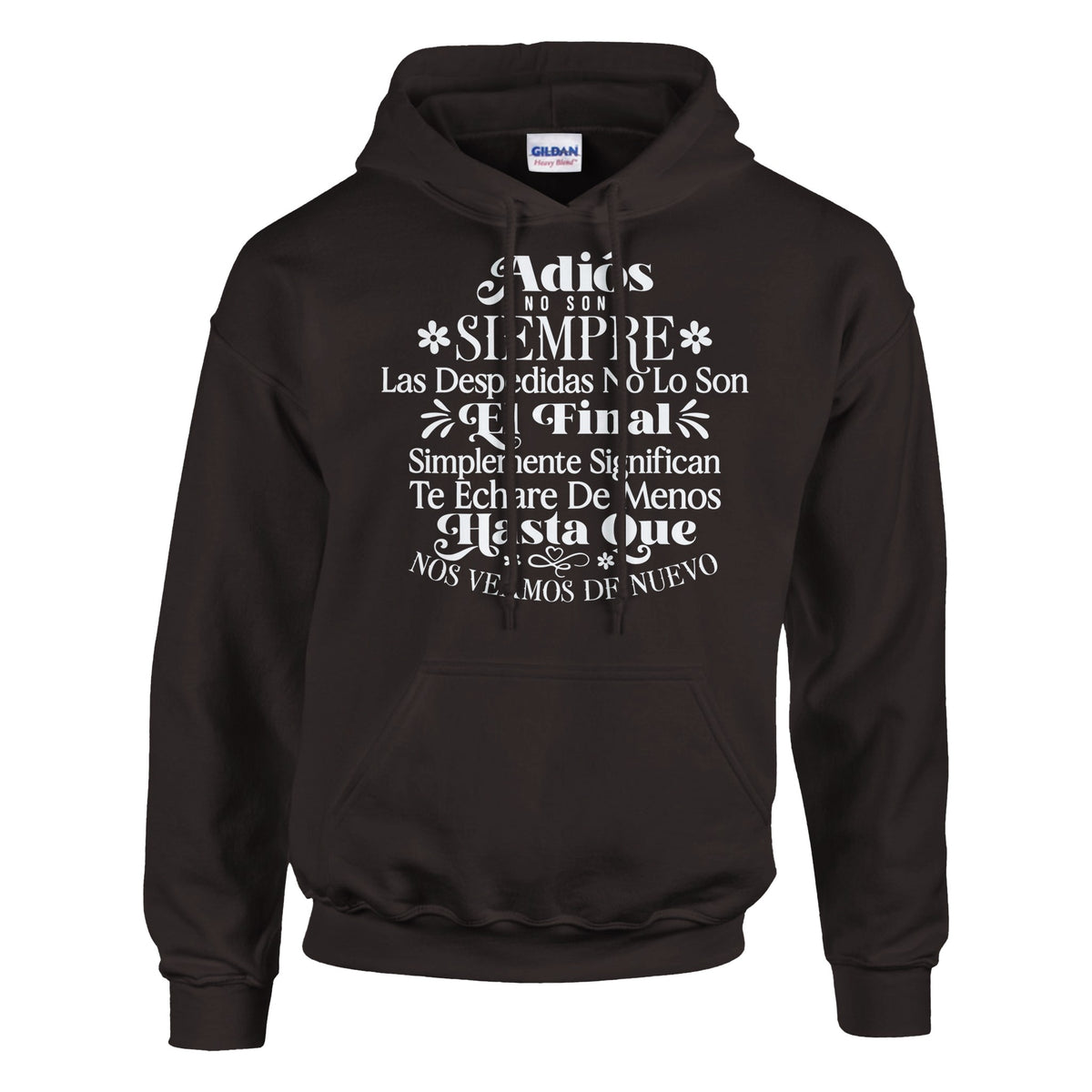 Memories Never Goodbye - Carry Them on Your Hoodie - Dark Chocolate - Hoodies