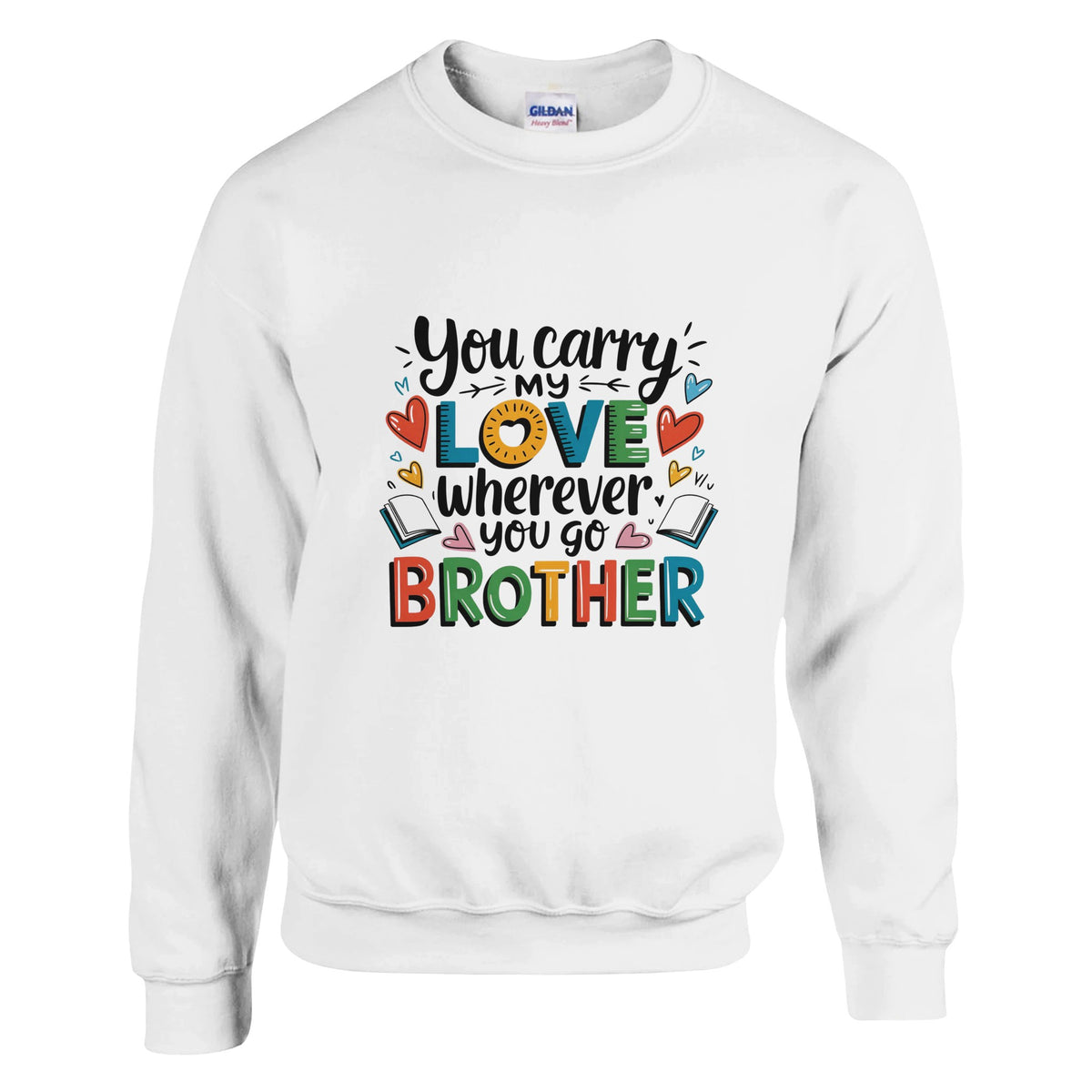 Carry My Love - Vibrant Sibling Sweatshirt - - Sweatshirts