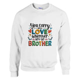 Carry My Love - Vibrant Sibling Sweatshirt - - Sweatshirts