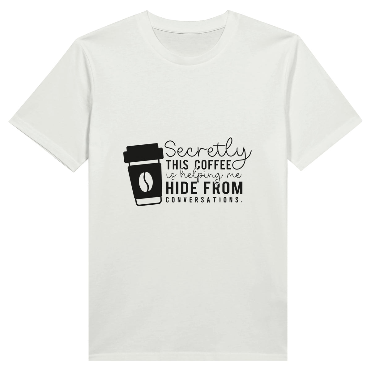 Coffee and Solitude Tee - White - T-shirts