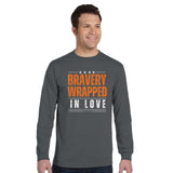 Embodying Bravery and Love - A Statement for the Strong-Hearted - Charcoal - T-Shirts