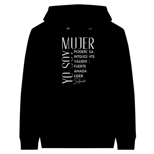 Empowerment in Every Stitch - Mujer Unisex Pullover Hoodie - Black - Pullover Hoodies