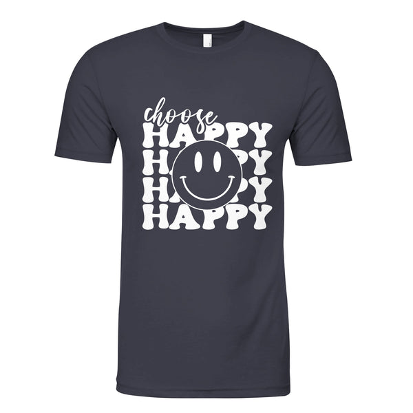 Select Happy - Dress in Positivity, Spread Joy - Midnight Navy - Print Material