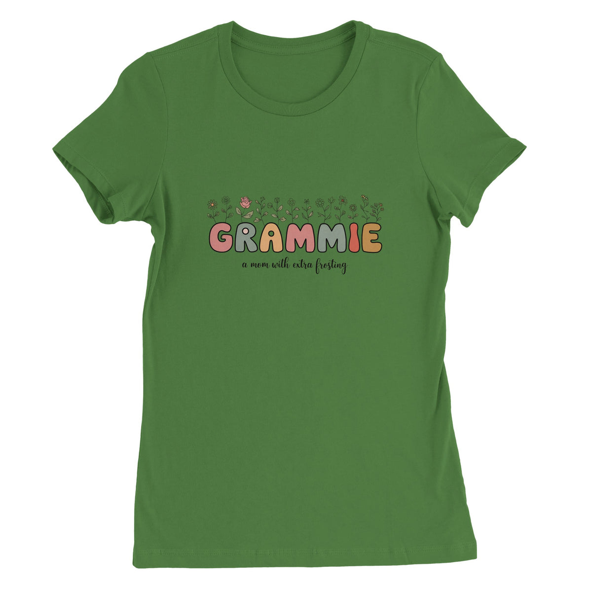 Grammie Floral Tee – Gift for Grandma - Leaf - T-Shirt