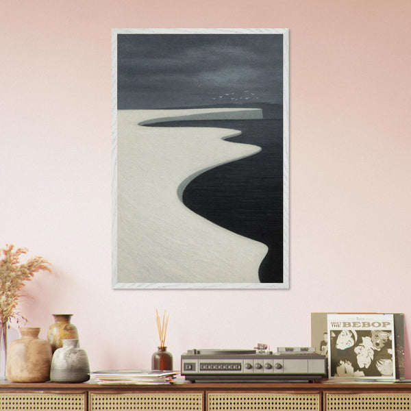 Minimalist Wooden Framed Poster – Icy Serenity Gift - Default Title - Wooden Framed Posters