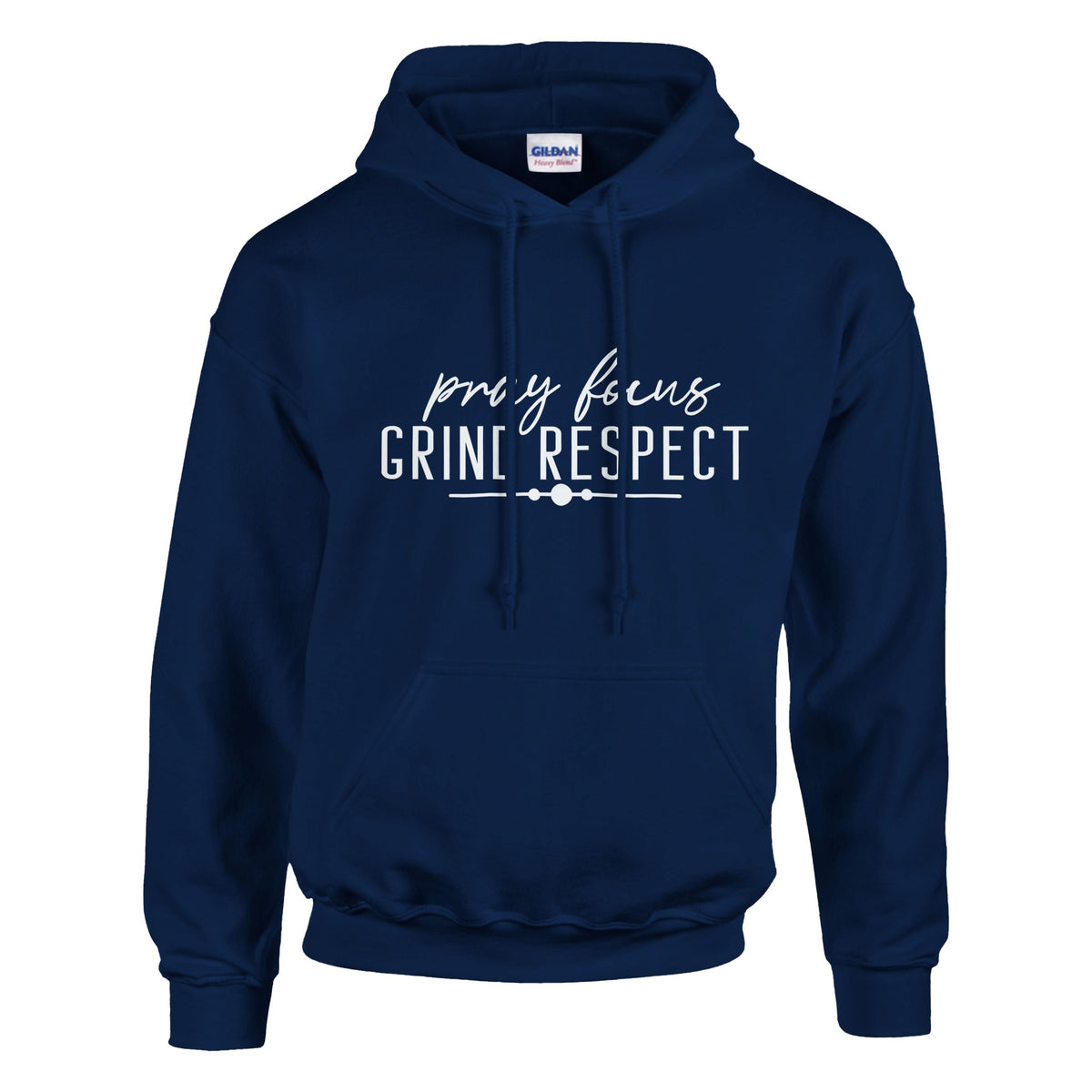 Pray, Grind, Respect - Wear the Motivation - Navy - Hoodies