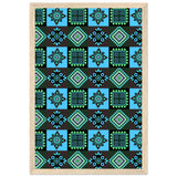 Symmetry in Blue - Luxurious Framed Print - 30x45 cm 12x18″ Wood frame - Wooden Framed Posters