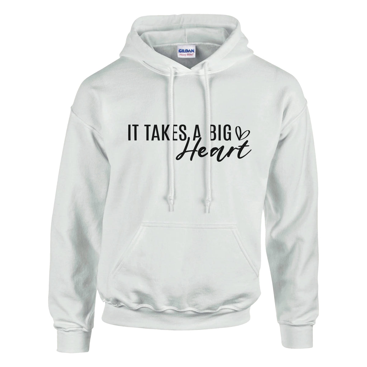 Big Hearted Warmth - Wear Your Kindness - White - Hoodies