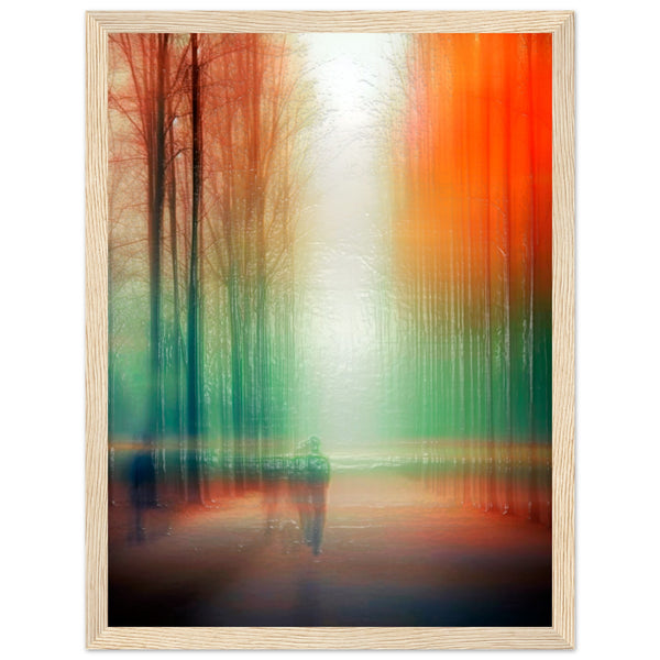 Twilight Walk Through Dreamscape - 30x40 cm 12x16″ Wood frame - Wooden Framed Posters