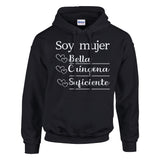 Confidence & Comfort - 'Soy Mujer Bella Chingona Suficiente' - Black - Hoodies