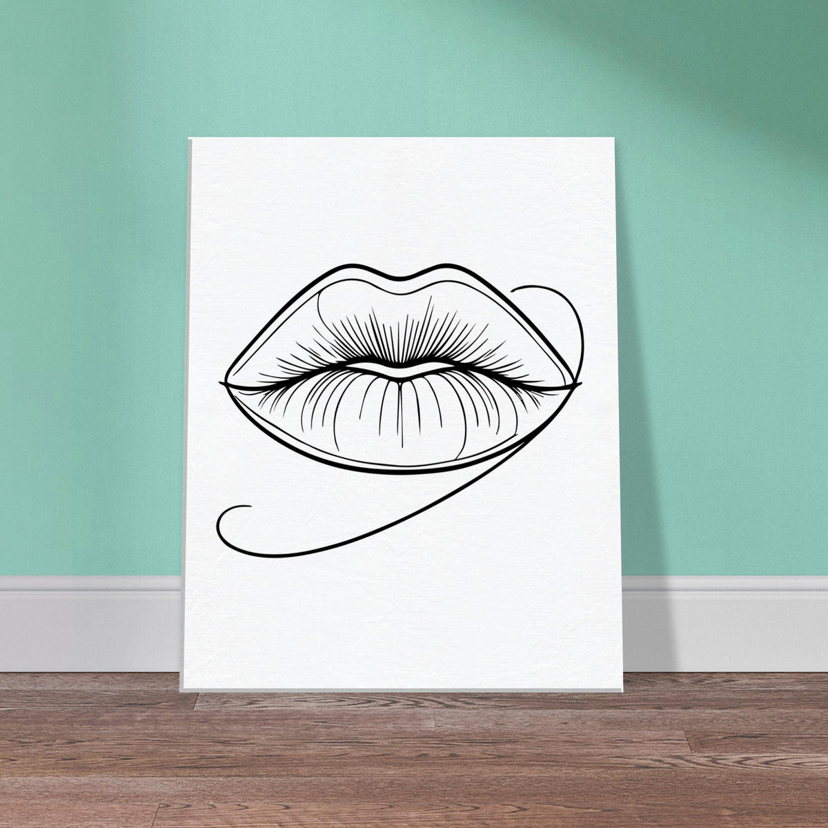 Immersive Lips Art- Canvas Print for Timeless Decor - - Canvas Prints