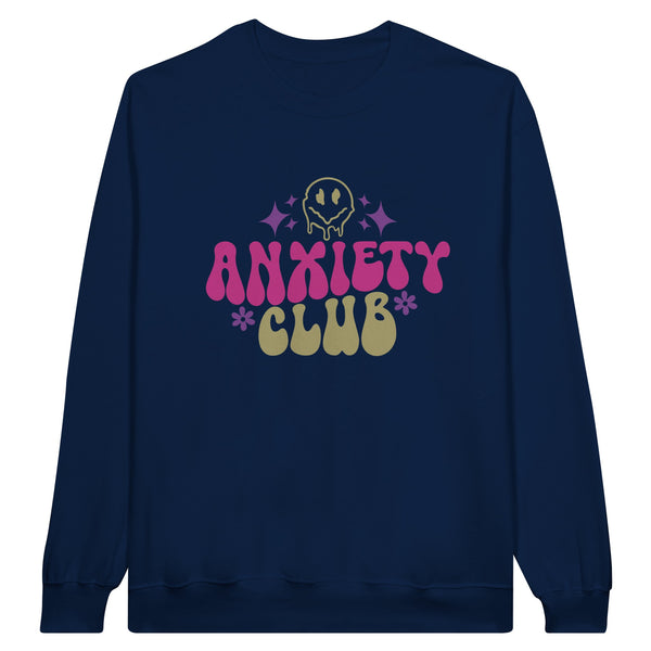 United in Struggle - Proud Member of the Anxiety Club - Navy - Print Material