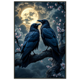 Ravens in Bloom – A Dark Romance Framed Gift - - Metal Framed Posters