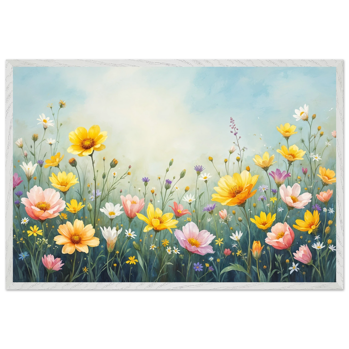 Nature’s Touch – Floral Framed Poster Gift - - Wooden Framed Posters