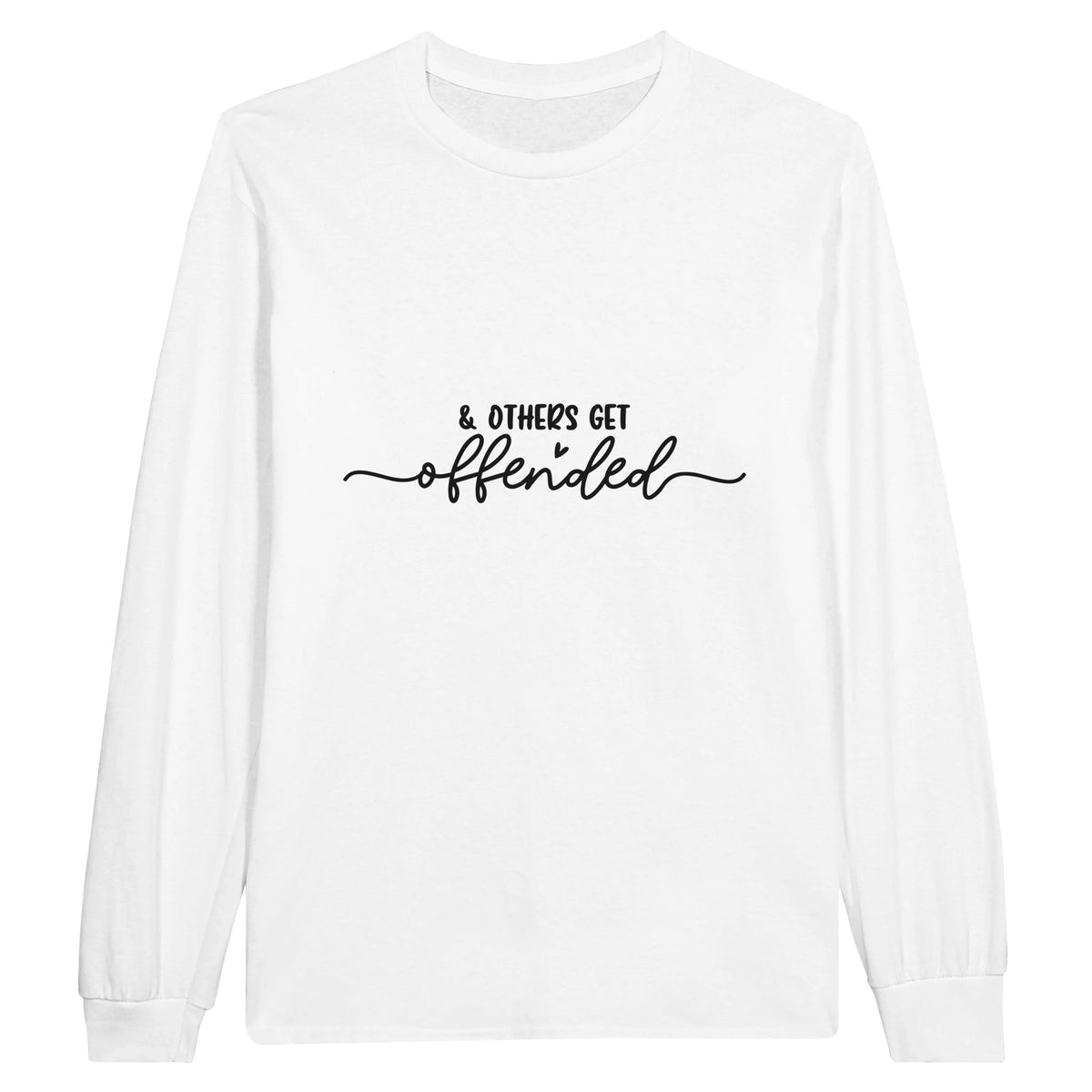 Offended? Keep Calm and Wear Cotton Wisdom - White - Sweatshirt