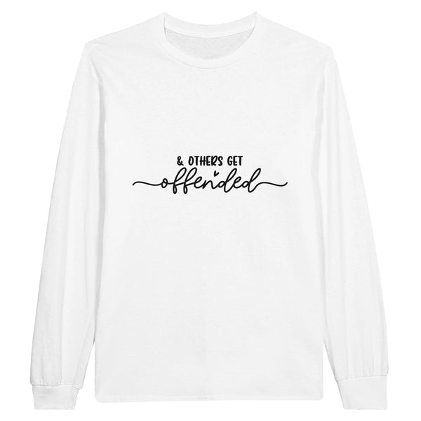 Offended? Keep Calm and Wear Cotton Wisdom - White - Sweatshirt