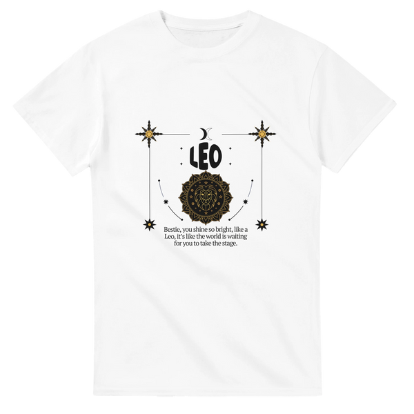 Zodiac Signs Cotton T-Shirt – Gift for Astrology Lovers - Leo - T-Shirts