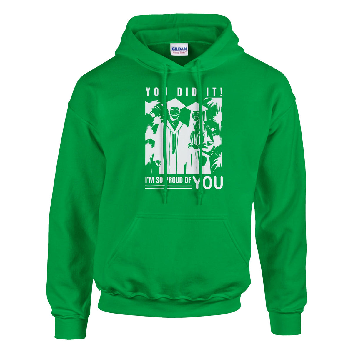 Caps Off to Memories - Graduate's Delight Hoodie - Irish Green - Hoodies