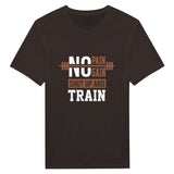 Shut Up and Train - Embrace the Challenge With Classic T-Shirt - Dark Chocolate - T-shirts