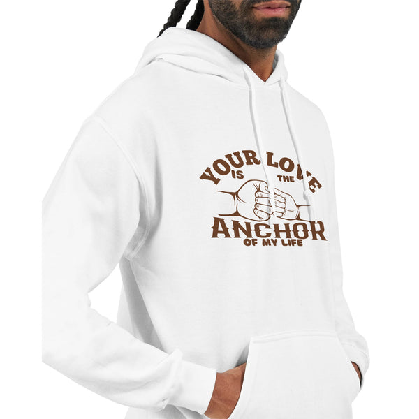 Dad, My Steady Anchor - A Heartfelt Design - - Hoodies