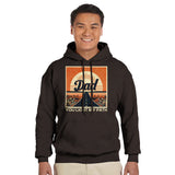 Sunset Serenity - For the Dad Who Inspires - Dark Chocolate - Hoodies