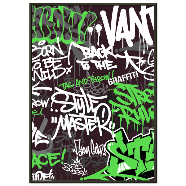 Urban Expression - Graffiti Art Masterpiece - 70x100 cm 28x40″ - Metal Framed Posters