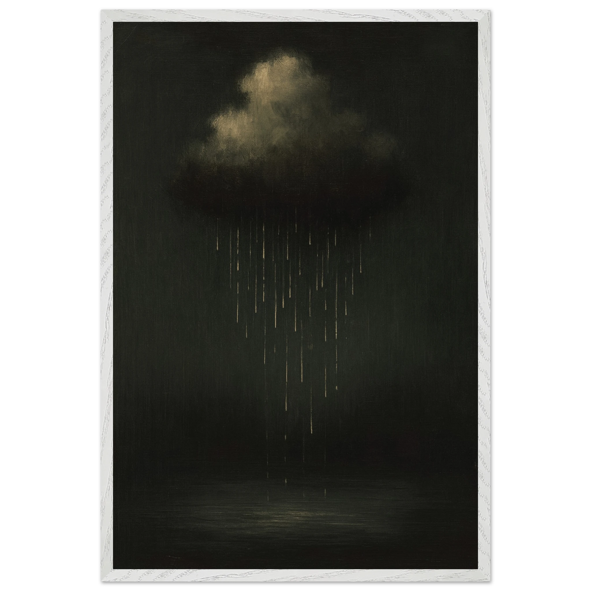 Gift Reflection - Wooden Framed Poster of Rain Cloud - - Wooden Framed Posters
